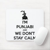 Im Punjabi And We Dont Keep Calm Baby Mousepad (Mit Mouse)