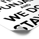 Im Punjabi And We Dont Keep Calm Baby Poster (Ecke)