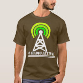 Im Radio-Active With Tower Antenna Funny Ham Men T-Shirt (Vorderseite)