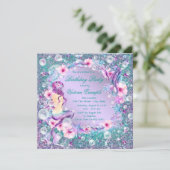 Im Rahmen der Ausschreibung der Meerjungfrau Gebur Einladung (Stehend Vorderseite)