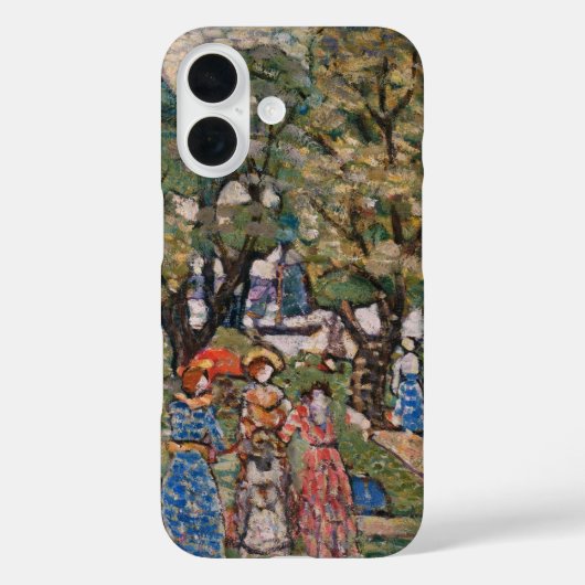 Im Rahmen der Bäume von Maurice Prendergast, Fine Case-Mate iPhone Hülle (Rückseite)