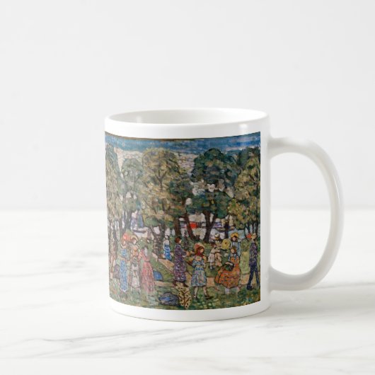Im Rahmen der Bäume von Maurice Prendergast, Fine Kaffeetasse (Rechts)