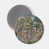 Im Rahmen der Bäume von Maurice Prendergast, Fine  Magnet (Vorderseite/Rückseite)