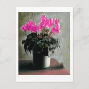 Im Rahmen der Cyclamen Postkarte