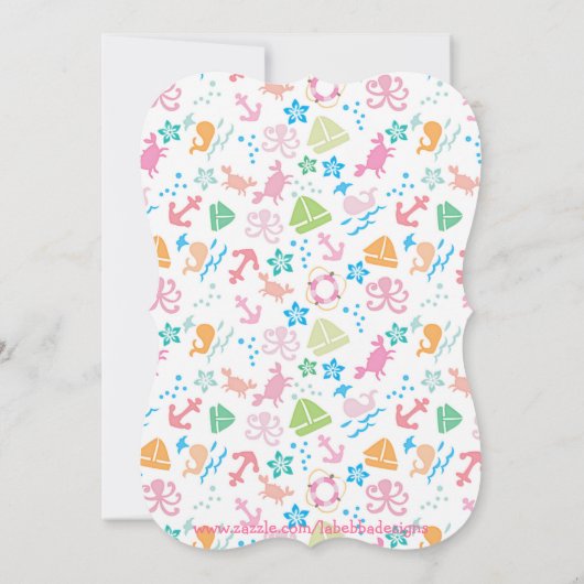 Im Rahmen der Einladung zum Geburtstag (Rückseite)