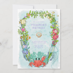 Im Rahmen der Geburtstagspartei des Meeres Einladung