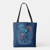 Im Rahmen der Kunst des Korallenriffs Tasche (Rückseite)