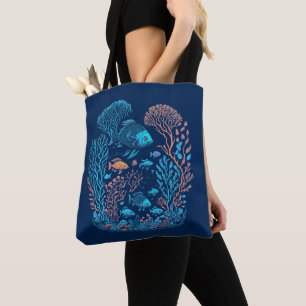 Im Rahmen der Kunst des Korallenriffs Tasche