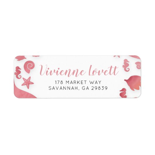 Im Rahmen der Meeresfrüchte-Rücksendeadresse (Vorne)