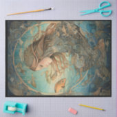 Im Rahmen der Meerjungfisch Art Decoupage Seidenpapier (Basteln)