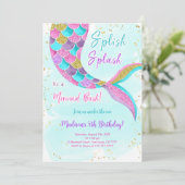 Im Rahmen der Meerjungfrau-Aufforderung Einladung (Stehend Vorderseite)