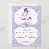 Im Rahmen der Meerjungfrau-Aufforderung Einladung (Vorderseite)