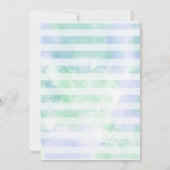 Im Rahmen der Meerjungfrau zum Geburtstag Einladun Einladung (Rückseite)