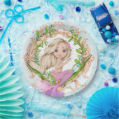 Im Rahmen der Muschel mit Meerjungfrau Pappteller (Party)