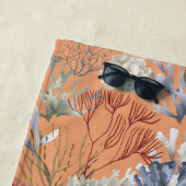Im Rahmen der Sea Apricot Corals Strandtuch (Beispiel)