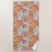 Im Rahmen der Sea Apricot Corals Strandtuch (Vorderseite)