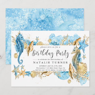 Im Rahmen der Sea Blue Gold Geburtstagsparty Einla Einladung