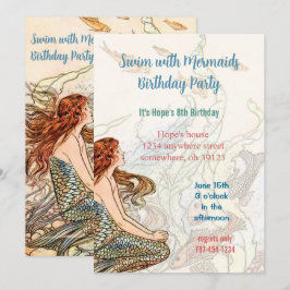 Im Rahmen der Sea Invitation Mermaid Birthday Part Einladung