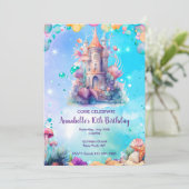 Im Rahmen der "Sea Watercolor"-Einladung des Kinde Einladung (Stehend Vorderseite)