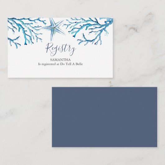 Im Rahmen der Seeregisterumrandung Begleitkarte (Vorne/Hinten)