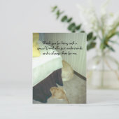 Im Rahmen des Bettes Postkarte (Stehend Vorderseite)