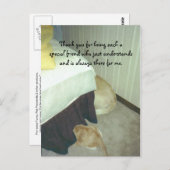 Im Rahmen des Bettes Postkarte (Vorne/Hinten)