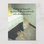 Im Rahmen des Bettes Postkarte (Vorderseite)