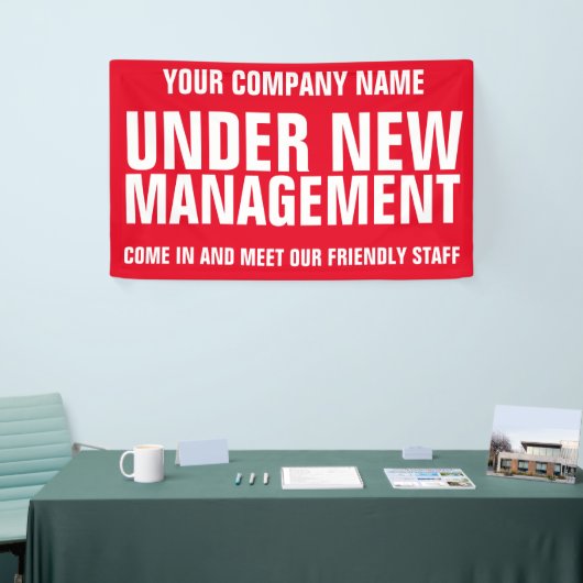 Im Rahmen des neuen Management-Business-Signaturba Banner (Messeveranstaltung)