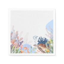 Im Rahmen des Sea Beach Paper Napkins-Set über 50