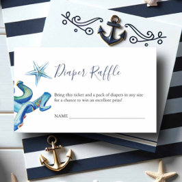 Im Rahmen des Sea Blue Diaper Raffle Einladung zur