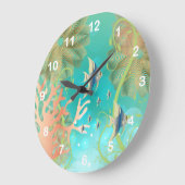 Im Rahmen des Stranddesigns Große Wanduhr (Winkel)