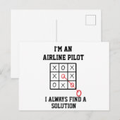 Im Rahmen eines Airline-Pilotprogramms finde ich i Postkarte (Vorne/Hinten)