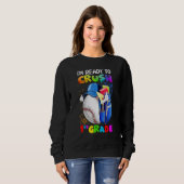 I'm Ready To Crush 1st Grade Baseball  Back To Sch Sweatshirt (Vorne ganz)