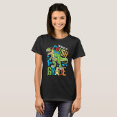 I'm Ready To Crush 1st Grade Dinosaur Rex Back To T-Shirt (Vorne ganz)