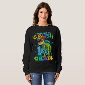 I'm Ready To Crush 1st Grade T Rex Dinosaur Back T Sweatshirt (Vorne ganz)