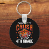 I'm Ready To Crush 4th Grade Sketll Ck To School Schlüsselanhänger (Vorderseite)