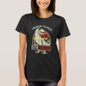 I'm Ready To Crush 5TH GRADE Dinosaur Boys Back To T-Shirt (Vorderseite)