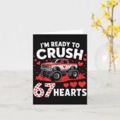 I'm Ready To Crush 67 Hearts Truck 7 6 Valentines  Karte (Gelbe Blume)