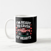 I'm Ready To Crush 67 Hearts Truck Valentines Day  Kaffeetasse (Links)