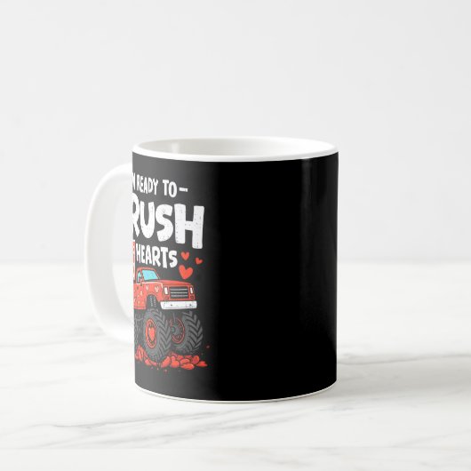 I'm Ready To Crush 67 Hearts Truck Valentines Day  Kaffeetasse (Vorderseite Links)