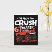 I'm Ready To Crush 67 Hearts Truck Valentines Day Karte (Gelbe Blume)