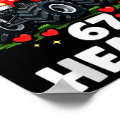 I'm Ready To Crush 67 Hearts Truck Valentines Day  Poster (Ecke)
