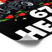 I'm Ready To Crush 67 Hearts Truck Valentines Day  Poster (Ecke)