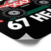 I'm Ready To Crush 67 Hearts Truck Valentines Day  Poster (Ecke)