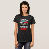 I'm Ready To Crush Hearts Monster Truck Car Valent T-Shirt (Vorne ganz)