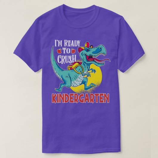 Im Ready To Crush Kindergarten Dinosaur Boys Back T-Shirt (Design vorne)