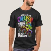 I'm Ready To Crush Kindergarten Dinosaur Boys Back T-Shirt (Vorderseite)