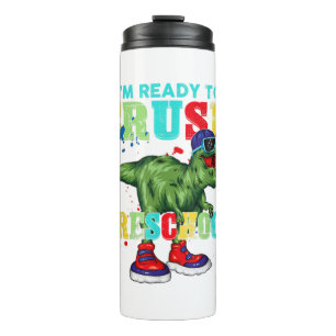 I'm Ready To Crush Second Grade Dinosaur Back To S Thermosbecher
