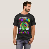 I'm Ready To Crush Seventh Grade Rex Dinosaur Rain T-Shirt (Vorne ganz)