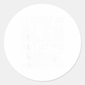 I'm Really An Alien Don't Let This Human Costume F Runder Aufkleber (Vorderseite)